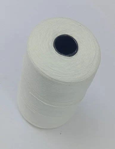 Ply White Cotton Thread Roll For Textile Industry Count At Rs