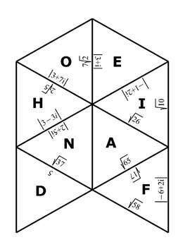 Absolute Value Of Complex Numbers Tarsia Puzzle Freebie By Funrithmetic