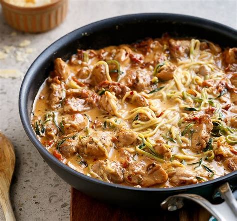 Low Carb Rezepte Cremige Tomaten Hähnchen Auflauf mit Parmesan und