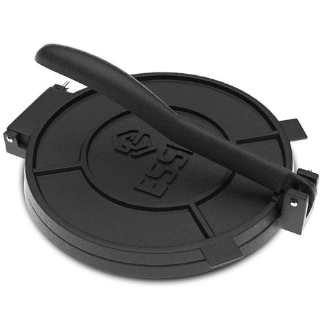 Esspy 10 Inches25 Cm Pre Seasoned Cast Iron Manual Roti Maker Press