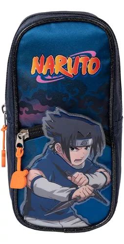 Lapicera Escolar Naruto Sasuke Batalla Azul Original Env O Gratis