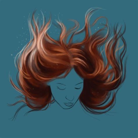 Digital Art Tutorial How To Paint Underwater Hair — Steemit