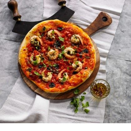 Green King Prawn Pizza Recipe Myfoodbook