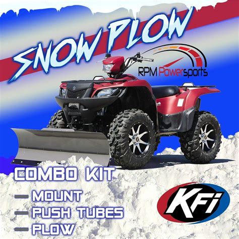 RPM KFI ATV 54 Snow Plow Kit Combo For Yamaha Grizzly 660 700 2002