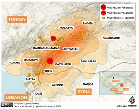 Satellite Images Shows The Turkey Earthquake Disaster