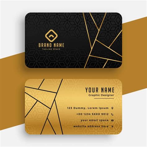 30 Elegant Black Gold Business Card Templates Creatisimo