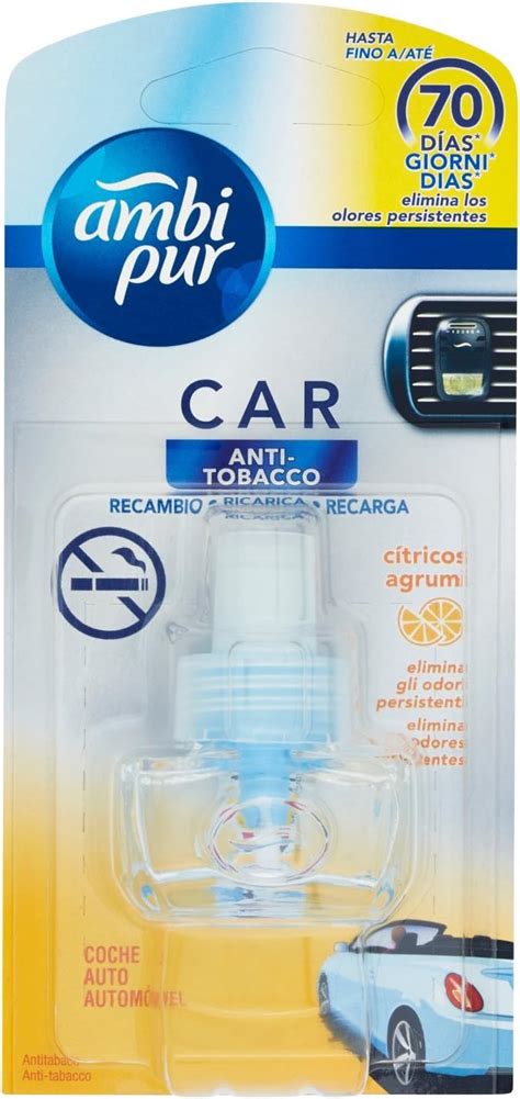 Ambi Pur Car Air Freshener For Car Anti Tobacco Refill 7 Ml Amazon