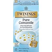 Pk Twinings Pure Camomile Herbal Tea Individually Wrapped Bags Ct