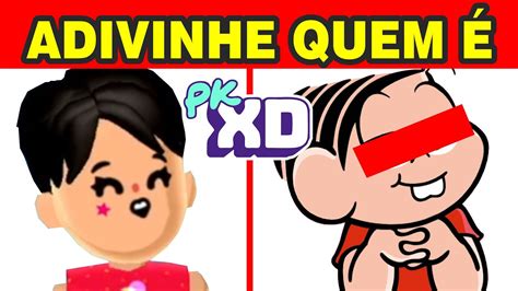 ADIVINHE o PERSONAGEM PK XD Turma da Mônica Brunots Mega Quiz YouTube