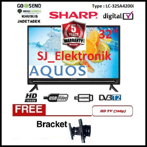 Promo Free Braket Led Tv Sharp Inch Lc Sa I Sa Hdtv Dvb