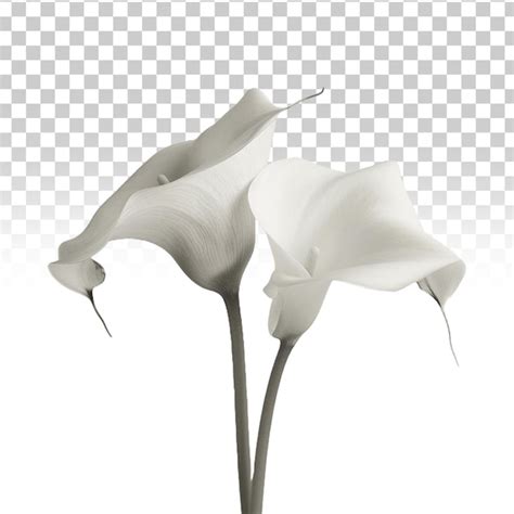 Premium Psd Calla Lily Flower Isolated On Transparent Background