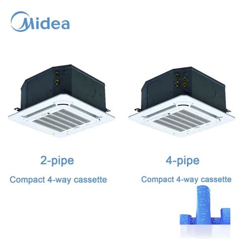 Midea 1500cfm Fcu Ceiling 4 Way Cassette Type Air Conditioner Fan Coil