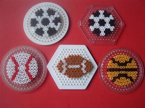 Easy Perler Bead Football This post contains affiliate links