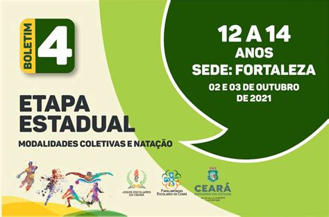 Sejuv divulga boletim nº 4 da Fase Estadual dos Jogos Escolares