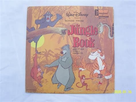 Songs From The Jungle Book LP 1967 Disneyland Records DQ 1304 Values