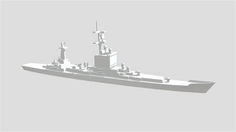 USS Long Beach - Model for small scale printing - 3D model by KTKloss ...