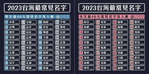 最常見名字「top 40大公開」 1圖秒懂各縣市分布：家豪統治半個台灣