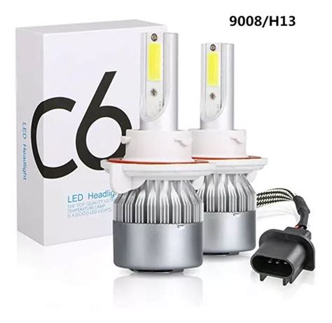 Kit Faros Focos Led C6 H4 H13 Alta Baja Tipo Xenon Faros Meses Sin