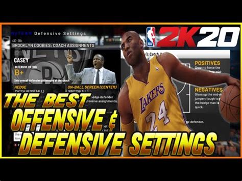 The BEST Offensive Defensive SETTINGS In NBA 2K20 YouTube