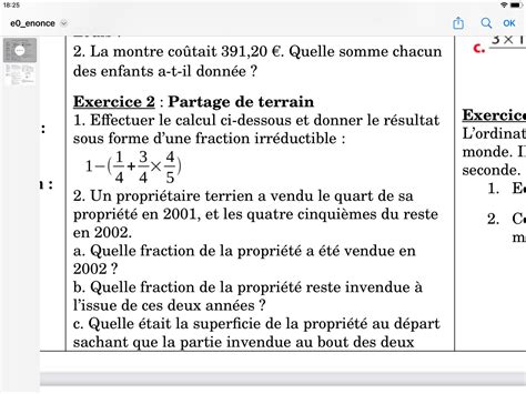 Bonjour Je Suis En Eme Et Je Narrive Pas Cette Exercice Aidez Moi