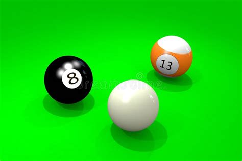 Three Billiard Balls Stock Illustration Illustration Of Number 26195023