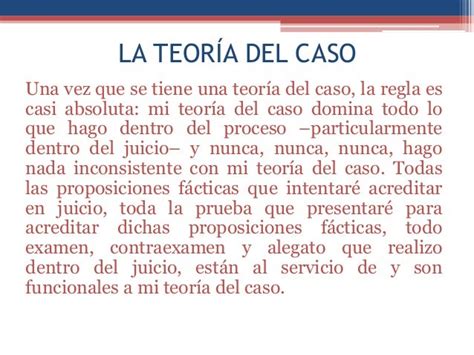 Teoria Del Caso