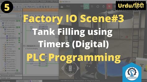 Factory IO Scene 3 PLC Programming Tank Filling Using Timers