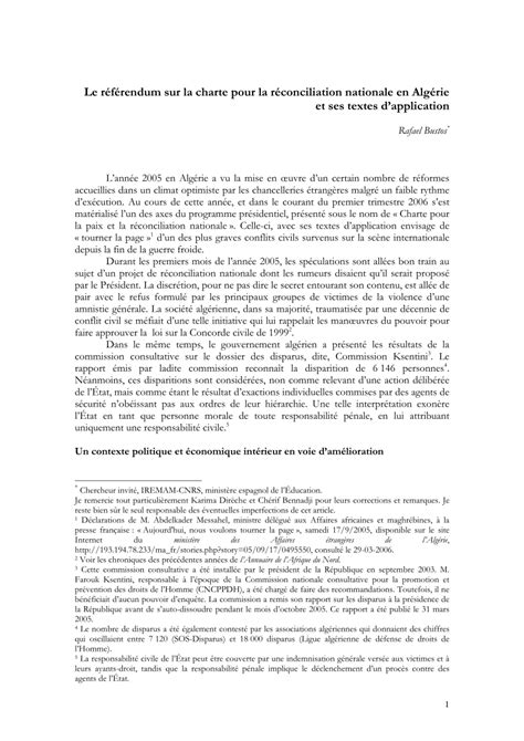 Pdf Accord De Paix Et De Réconciliation Nationale Pdf Télécharger Download