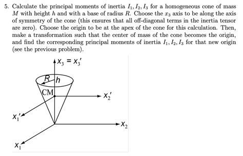 Solved 5 Calculate The Principal Moments Of Inertia 11 12