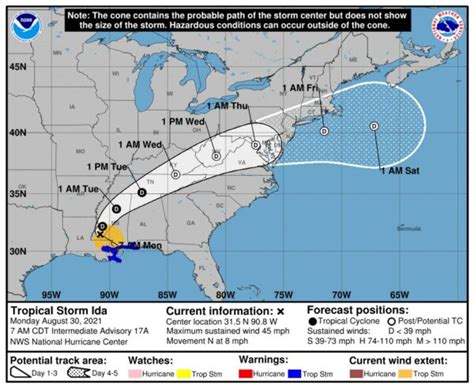 Flash Flood Watch Issued Ahead Of Arrival Of Idas Remnants