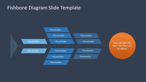 Three Segment Modern Fishbone Diagram Slidemodel