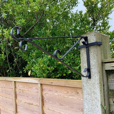 Ornate Hanging Basket Brackets For Concrete Fence Posts