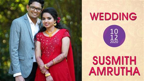 Susmith Amrutha Wedding Live Youtube