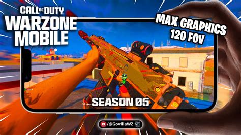 WARZONE MOBILE 60 FPS 120 FOV GAMEPLAY NEW UPDATE YouTube