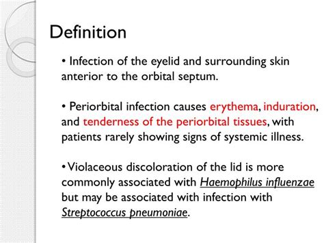 Ppt Periorbital Cellulitis Powerpoint Presentation Id1911063