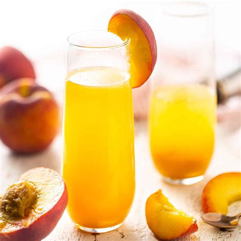 how to make a peach bellini drink