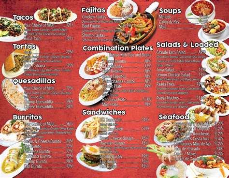 Menu At El Nopal Mexican Grill Decatur Restaurant Las Vegas N