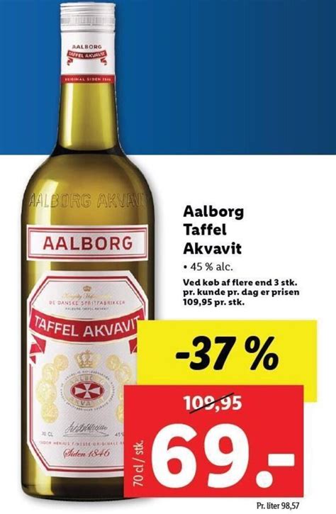 Aalborg Taffel Akvavit Tilbud Hos Lidl