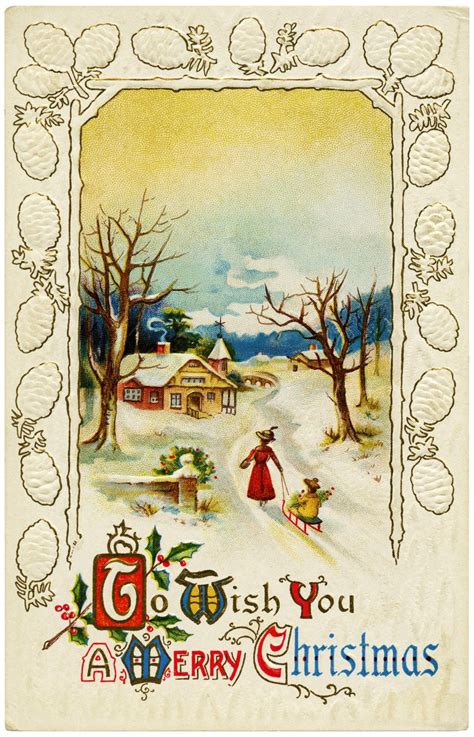 Olddesignshopamerrychristmaspc Merry Christmas Vintage Vintage