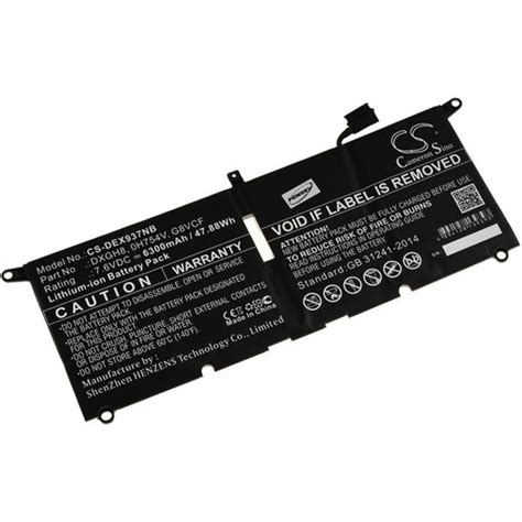 Batería Para Dell Modelo Dxgh8 7 6v 6300mah 47 9wh Li ion