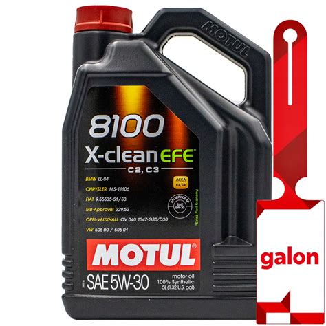 MOTUL 8100 X-Clean Efe C2/C3 5w30 5L - syntetyczny olej silnikowy ...
