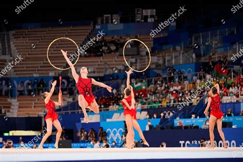 Bulgaria Team Group Bul Rhythmic Gymnastics Editorial Stock Photo