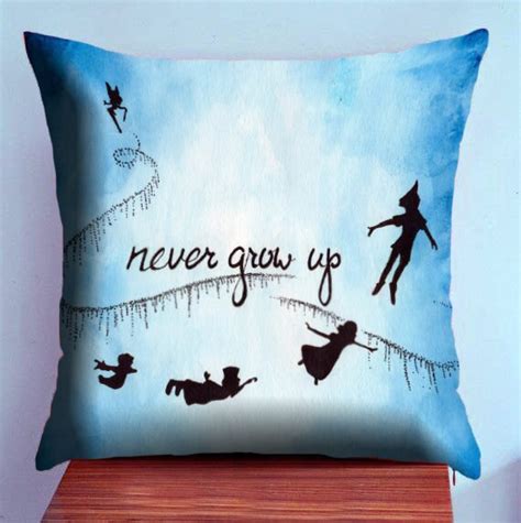 Items Similar To Disney Beautiful Blue Peter Pan Quote Case Pillow