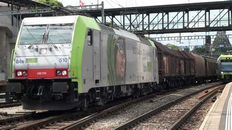 Bahnverkehr In Kandersteg Und Spiez Am Kambly Re Youtube