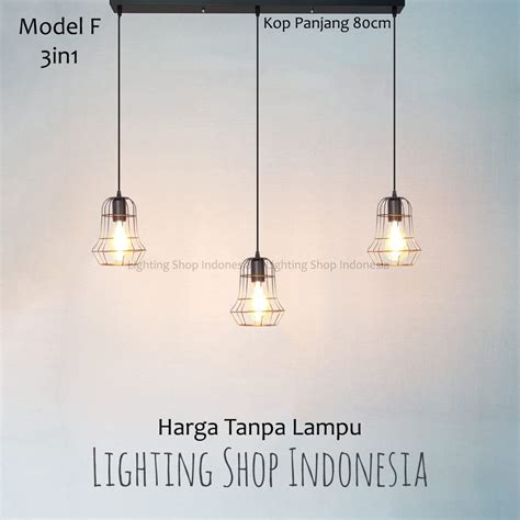 Jual Lampu Gantung In Panjang Cm Set Lampu Hias Minimalis Shopee