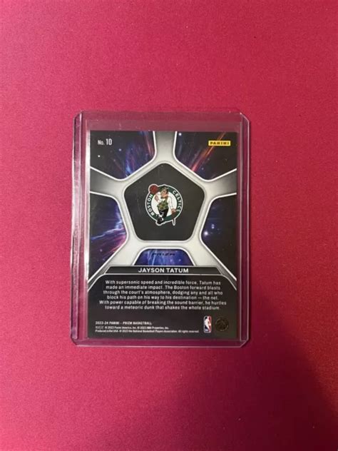 Panini Prizm Deep Space Jayson Tatum Prizm Verde Boston