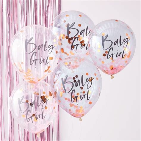 Babyparty Baby Girl Konfetti Ballons Stk Cm Twinkle Twinkle