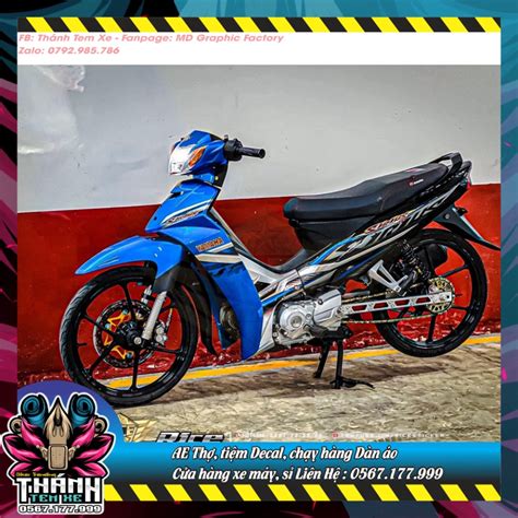 FreeShip Siêu Sale TEM RỜI cho Sirius xăng cơ xanh đen mẫu mới siêu hot TTX Shopee