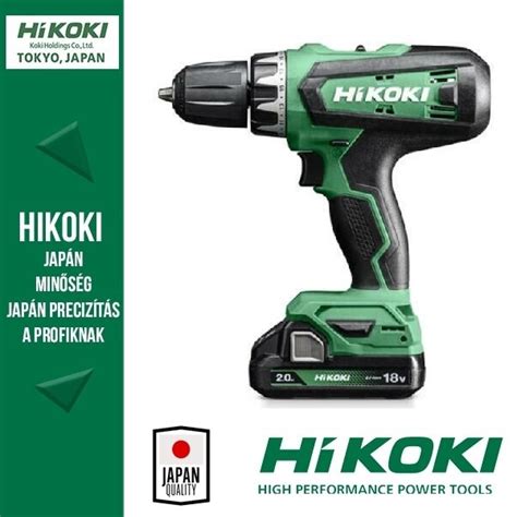 Hitachi Hikoki DV18DF 2AH HSC akkus ütvefúró csavarozó 2 0Ah