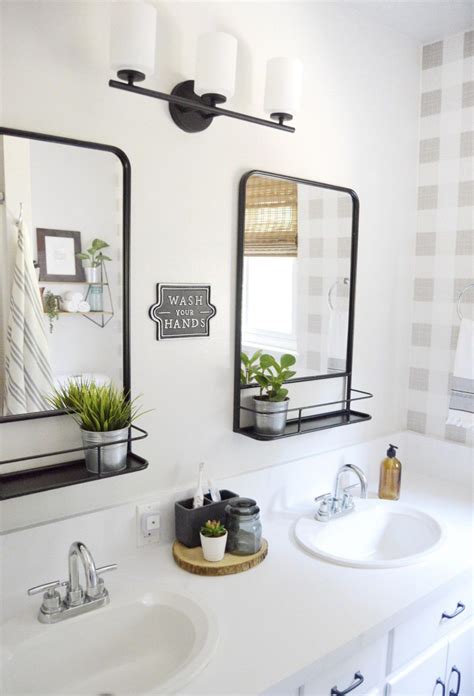 Beautiful Modern Farmhouse Guest Bathroom Makeover Orc Week 6 A